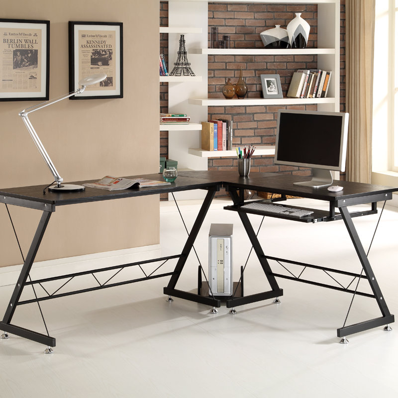 Home & Haus Prima Corner Computer Desk & Reviews Wayfair.co.uk